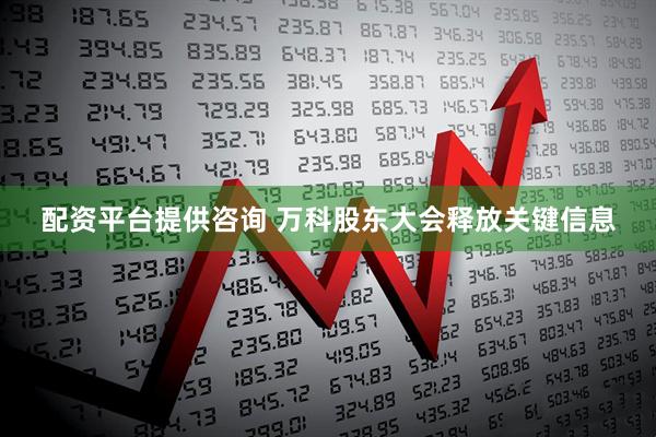 配资平台提供咨询 万科股东大会释放关键信息